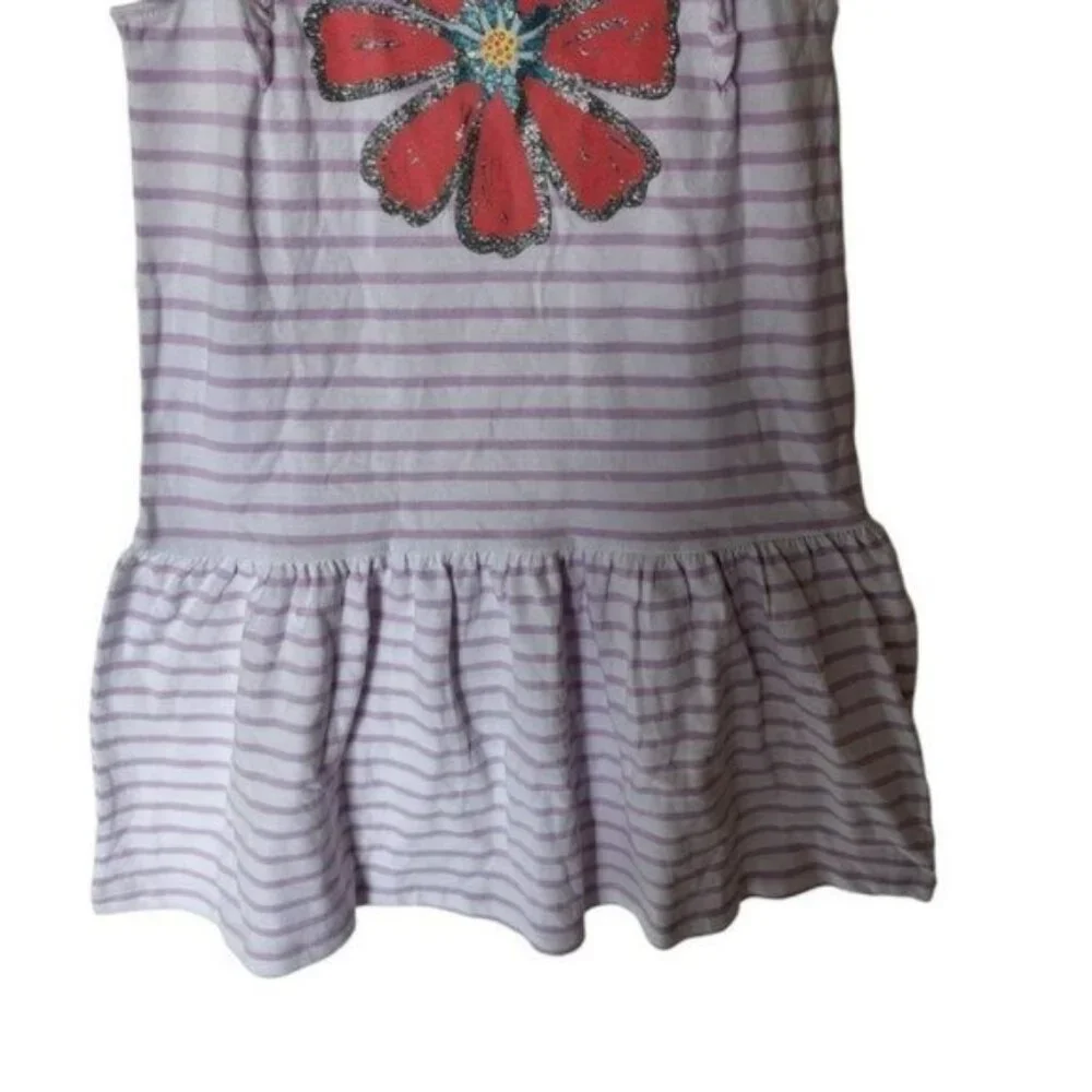 Gymboree Mix N Match Dress Stripe Purple‎ Flower L 10 12 Years Girls Kids